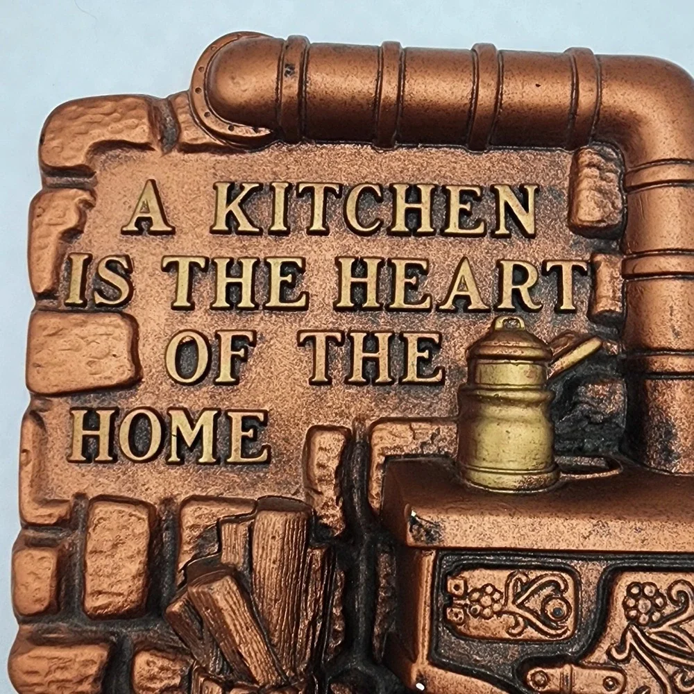 Vintage 1974 Miller Studio Wall Plaque Kitchen Heart Of The Home Decor Key Hooks